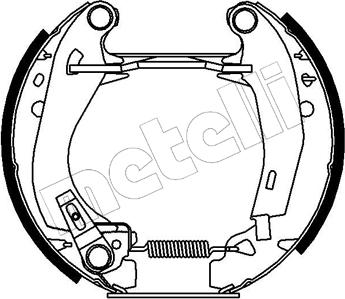 Metelli 51-0009 - Jeu de mâchoires de frein cwaw.fr