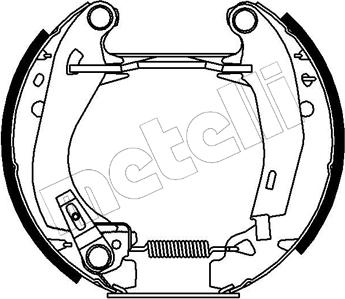 Metelli 51-0006 - Jeu de mâchoires de frein cwaw.fr