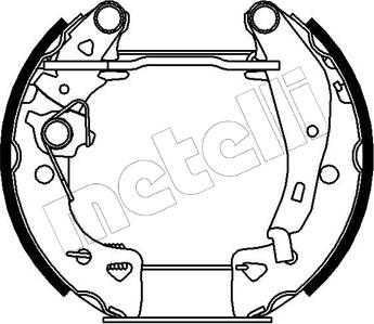 Metelli 51-0001 - Jeu de mâchoires de frein cwaw.fr