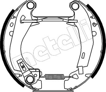 Metelli 51-0022 - Jeu de mâchoires de frein cwaw.fr