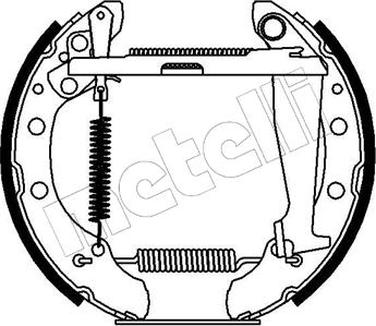 Metelli 51-0084 - Jeu de mâchoires de frein cwaw.fr