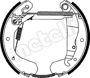 Metelli 51-0082 - Jeu de mâchoires de frein cwaw.fr