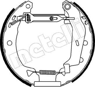 Metelli 51-0029 - Jeu de mâchoires de frein cwaw.fr