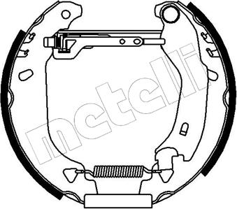 Metelli 51-0023 - Jeu de mâchoires de frein cwaw.fr