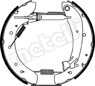 Metelli 51-0074 - Jeu de mâchoires de frein cwaw.fr