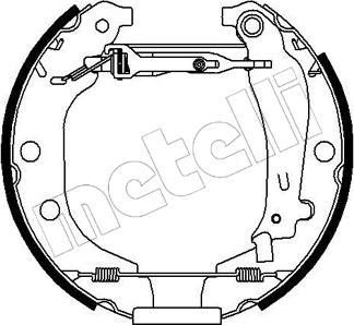 Metelli 51-0078 - Jeu de mâchoires de frein cwaw.fr