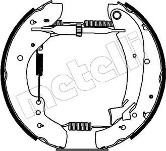 Metelli 51-0075 - Jeu de mâchoires de frein cwaw.fr