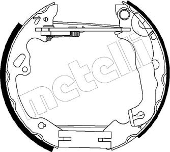 Metelli 51-0199 - Jeu de mâchoires de frein cwaw.fr