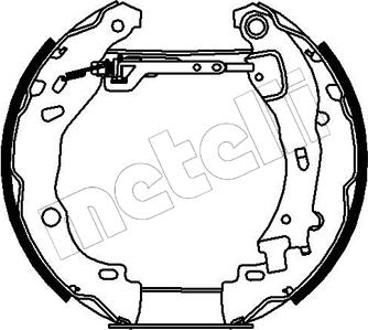 Metelli 51-0190 - Jeu de mâchoires de frein cwaw.fr