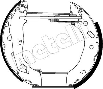 Metelli 51-0192 - Jeu de mâchoires de frein cwaw.fr