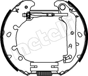 Metelli 51-0153 - Jeu de mâchoires de frein cwaw.fr