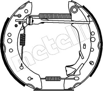 Metelli 51-0164 - Jeu de mâchoires de frein cwaw.fr