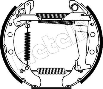 Metelli 51-0109 - Jeu de mâchoires de frein cwaw.fr