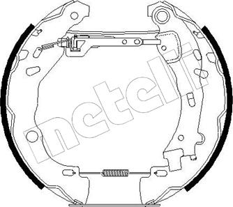 Metelli 51-0189 - Jeu de mâchoires de frein cwaw.fr