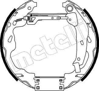 Metelli 51-0183 - Jeu de mâchoires de frein cwaw.fr