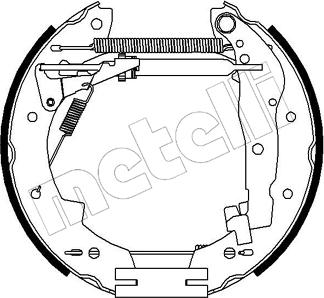 Metelli 51-0132 - Jeu de mâchoires de frein cwaw.fr