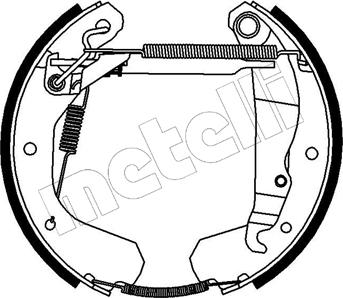 Metelli 51-0122 - Jeu de mâchoires de frein cwaw.fr