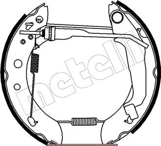 Metelli 51-0174 - Jeu de mâchoires de frein cwaw.fr