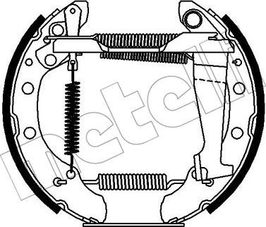 Metelli 51-0391 - Jeu de mâchoires de frein cwaw.fr