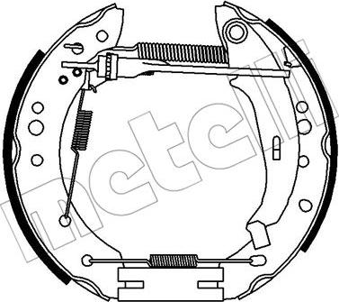 Metelli 51-0342 - Jeu de mâchoires de frein cwaw.fr