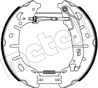 Metelli 51-0354 - Jeu de mâchoires de frein cwaw.fr