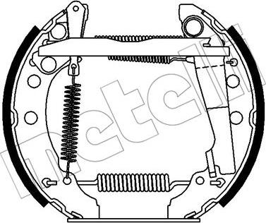 Metelli 51-0367 - Jeu de mâchoires de frein cwaw.fr