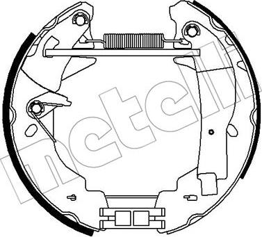 Metelli 51-0308 - Jeu de mâchoires de frein cwaw.fr