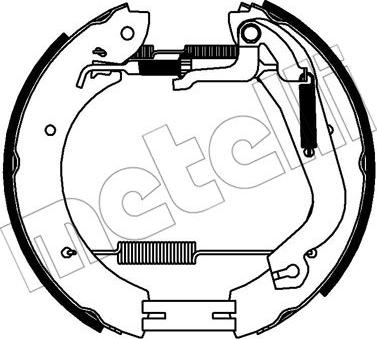 Metelli 51-0336 - Jeu de mâchoires de frein cwaw.fr