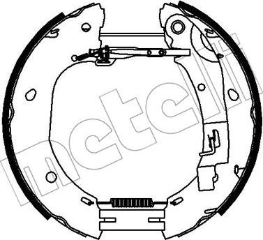 Metelli 51-0321 - Jeu de mâchoires de frein cwaw.fr