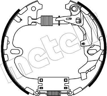 Metelli 51-0299 - Jeu de mâchoires de frein cwaw.fr