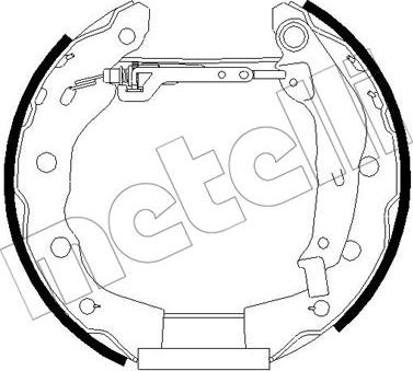 Metelli 51-0258 - Jeu de mâchoires de frein cwaw.fr