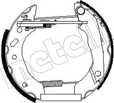 Metelli 51-0263 - Jeu de mâchoires de frein cwaw.fr