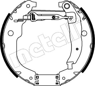 Metelli 51-0205 - Jeu de mâchoires de frein cwaw.fr