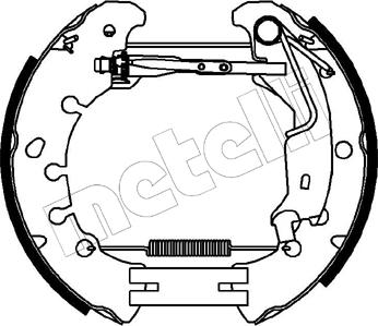 Metelli 51-0219 - Jeu de mâchoires de frein cwaw.fr