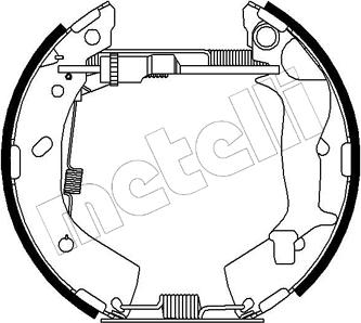 Metelli 51-0213 - Jeu de mâchoires de frein cwaw.fr