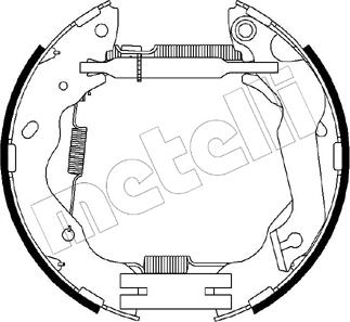 Metelli 51-0212 - Jeu de mâchoires de frein cwaw.fr