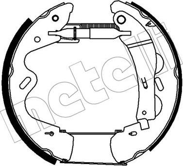 Metelli 51-0325 - Jeu de mâchoires de frein cwaw.fr