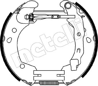 Metelli 51-0231 - Jeu de mâchoires de frein cwaw.fr