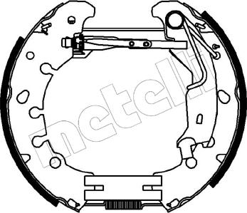 Metelli 51-0225 - Jeu de mâchoires de frein cwaw.fr