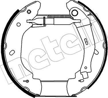 Metelli 51-0272 - Jeu de mâchoires de frein cwaw.fr