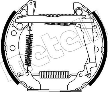 Metelli 51-0278 - Jeu de mâchoires de frein cwaw.fr