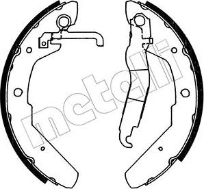 Metelli 53-0464 - Jeu de mâchoires de frein cwaw.fr