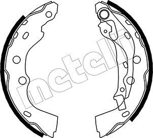 Metelli 53-0406 - Jeu de mâchoires de frein cwaw.fr