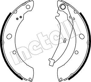 Metelli 53-0481 - Jeu de mâchoires de frein cwaw.fr