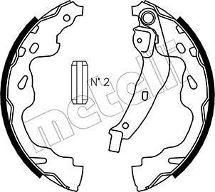 Metelli 53-0438 - Jeu de mâchoires de frein cwaw.fr