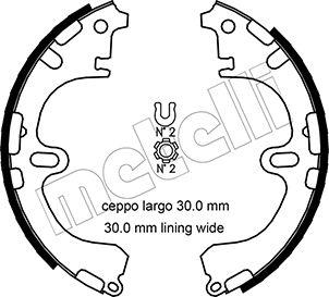 Metelli 53-0433 - Jeu de mâchoires de frein cwaw.fr