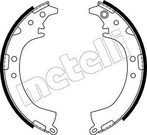 Metelli 53-0429 - Jeu de mâchoires de frein cwaw.fr