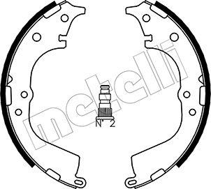 Metelli 53-0428 - Jeu de mâchoires de frein cwaw.fr