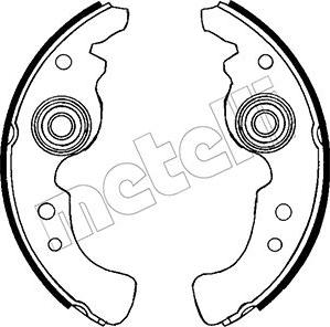 Metelli 53-0556 - Jeu de mâchoires de frein cwaw.fr