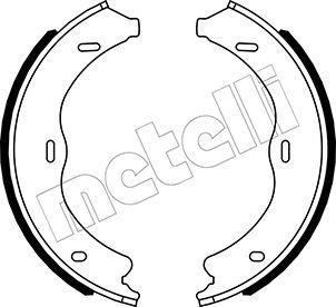 Metelli 53-0507 - Jeu de mâchoires de frein, frein de stationnement cwaw.fr